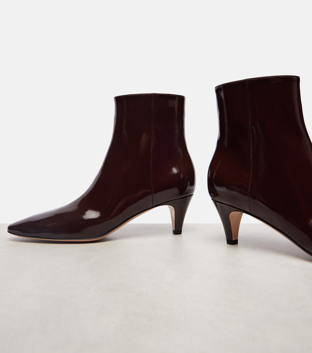 55 patent leather ankle boots | Gianvito Rossi
