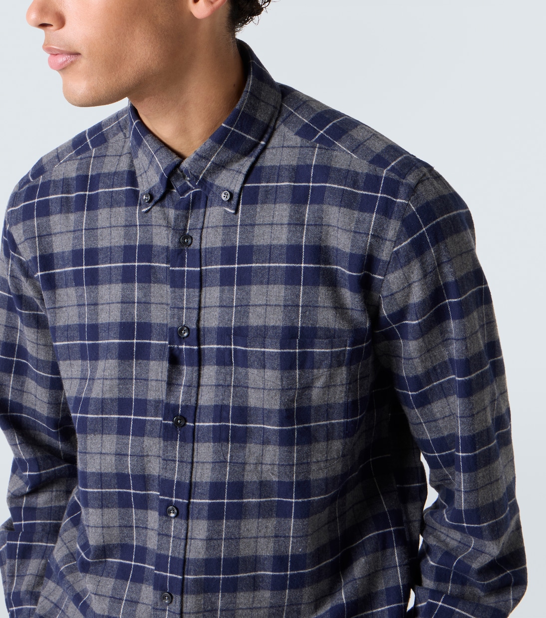 Checked cotton shirt | Slowear