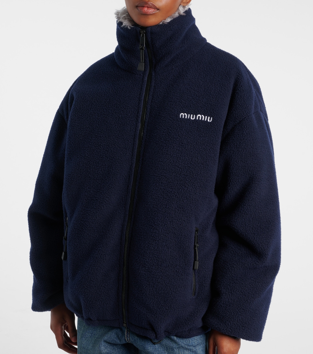 Daunenjacke aus Fleece | Miu Miu