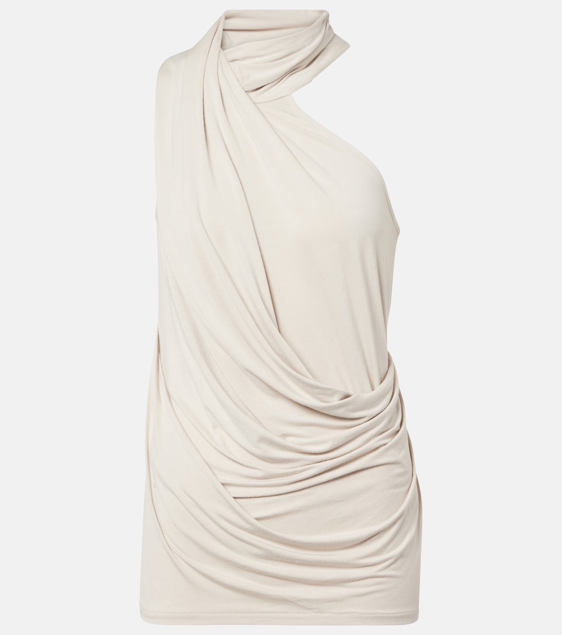 Dalters asymmetric draped halterneck top | Entire Studios