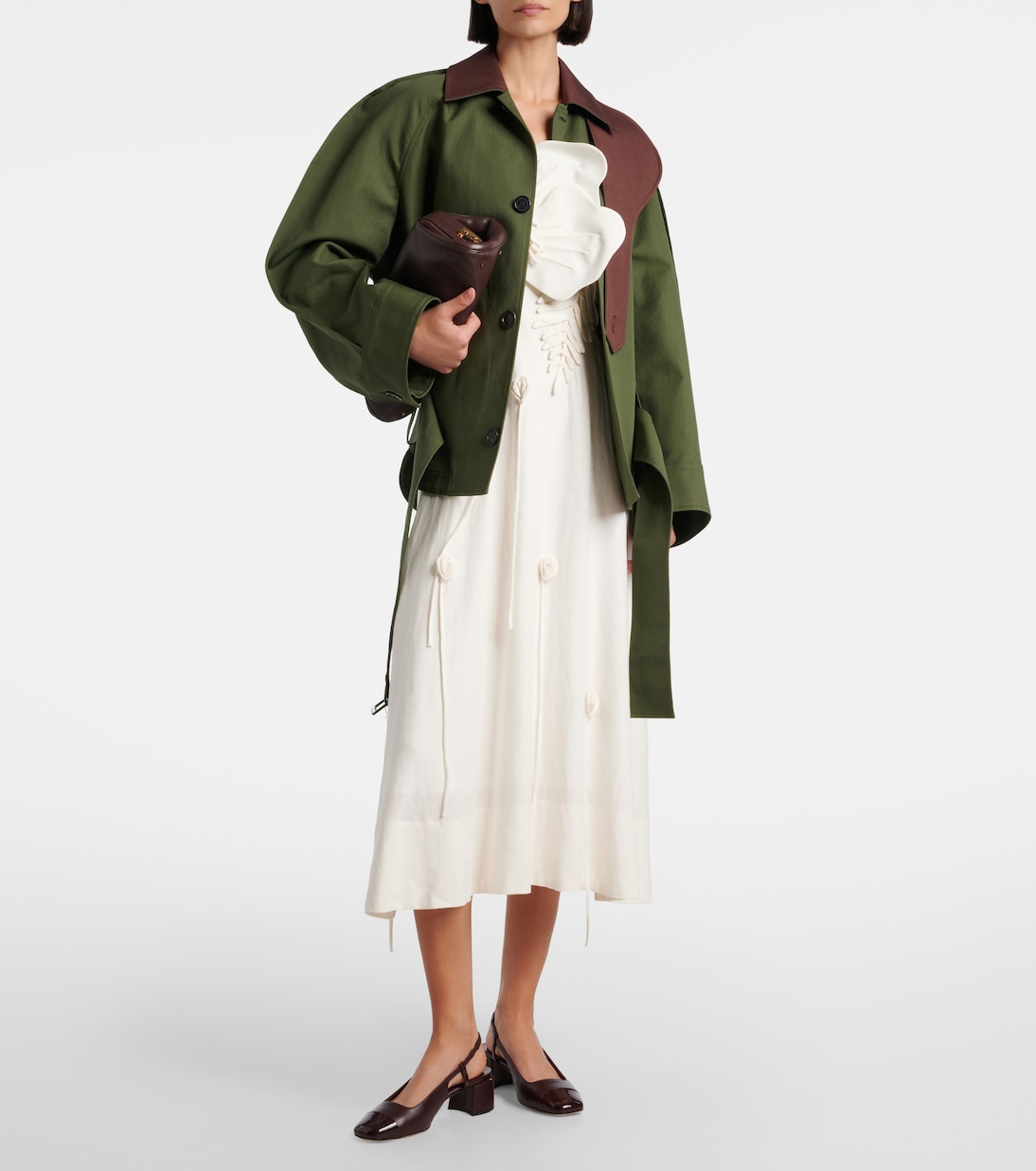 Elisa 45 leather slingback pumps | Jimmy Choo