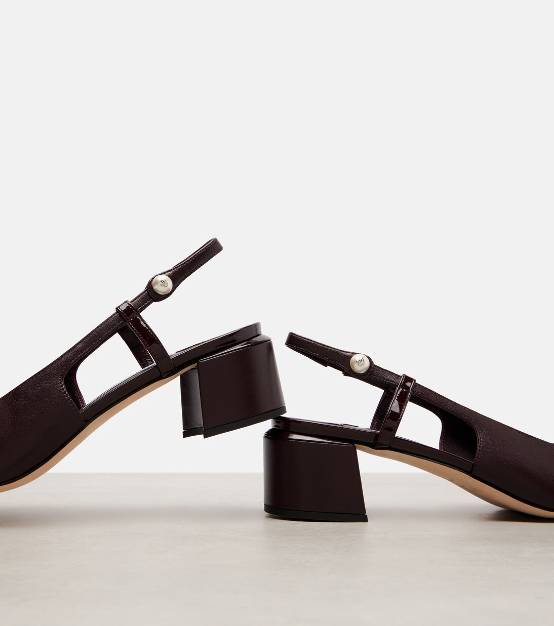 Elisa 45 leather slingback pumps | Jimmy Choo