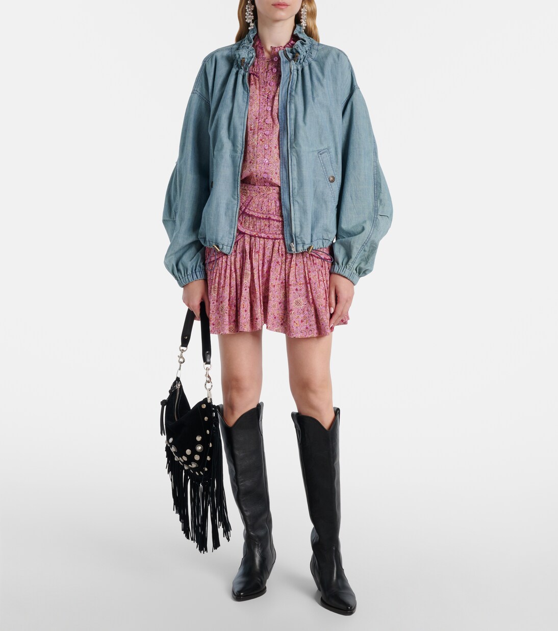 Plume chambray bomber jacket | Marant Etoile