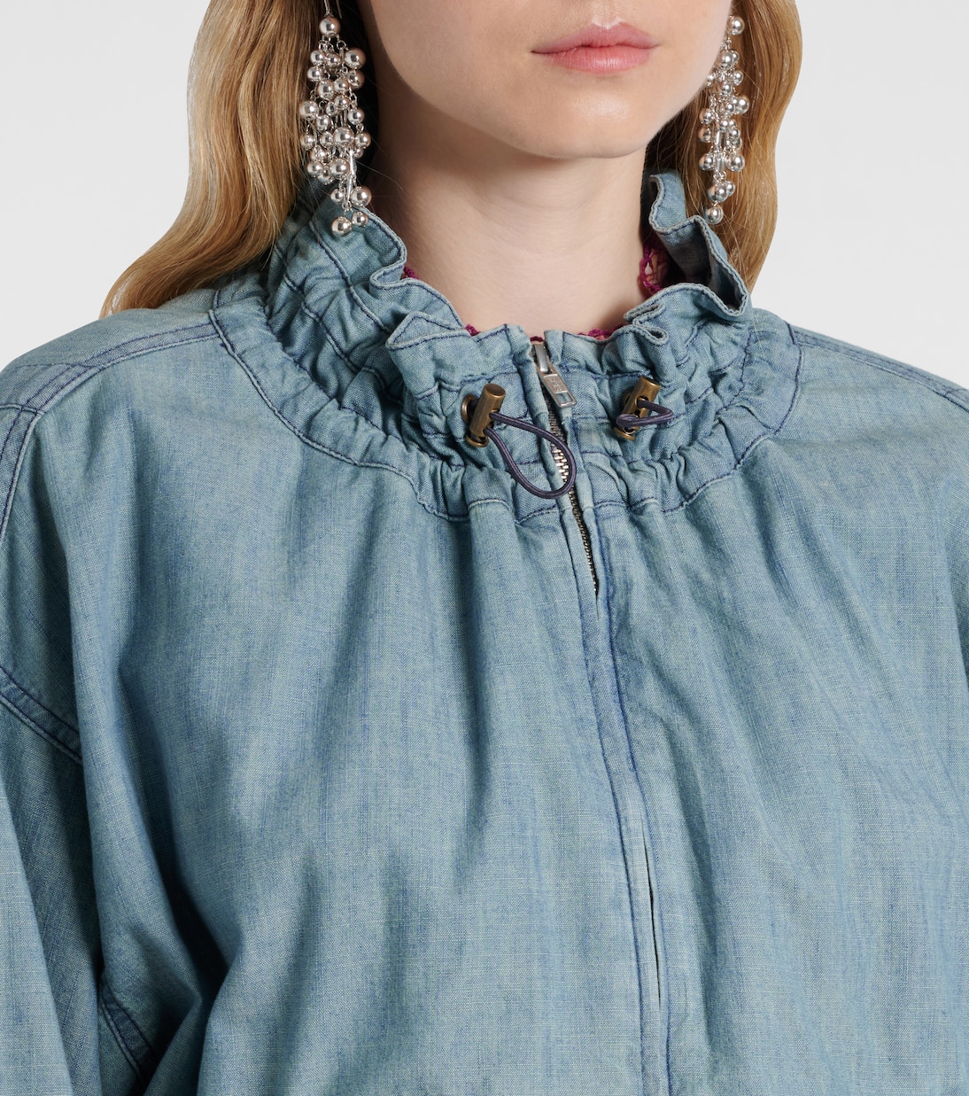 Plume chambray bomber jacket | Marant Etoile