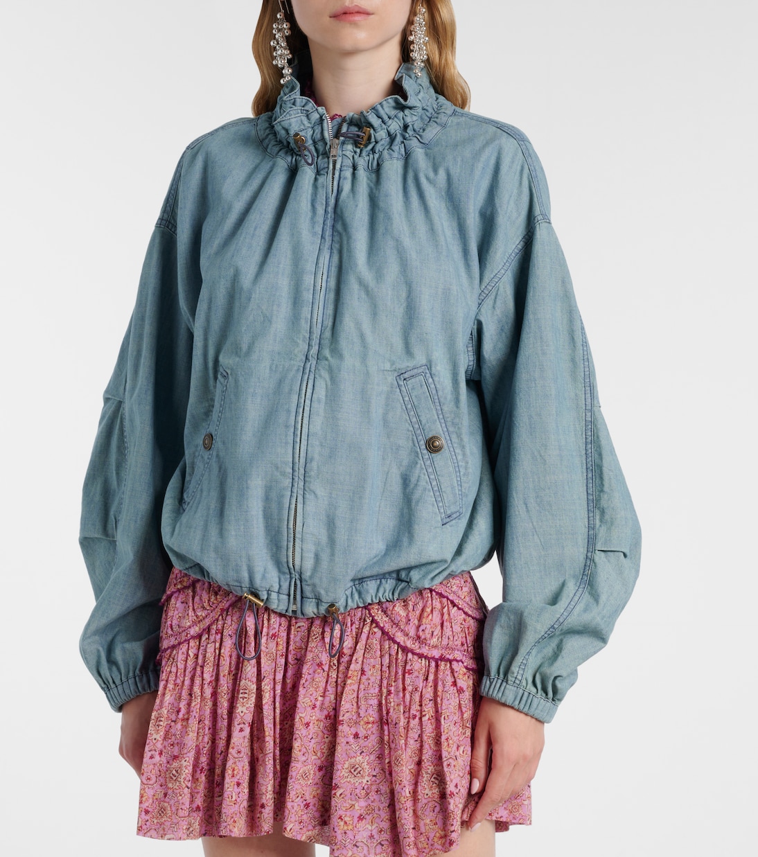 Plume chambray bomber jacket | Marant Etoile