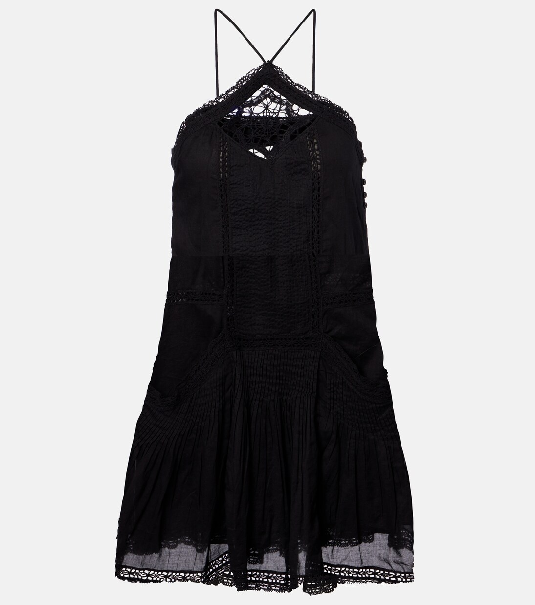 Robe Geraldin en coton et dentelle | Marant Etoile