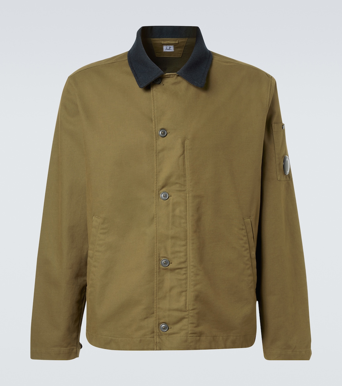 Lens cotton-blend overshirt | C.P. Company