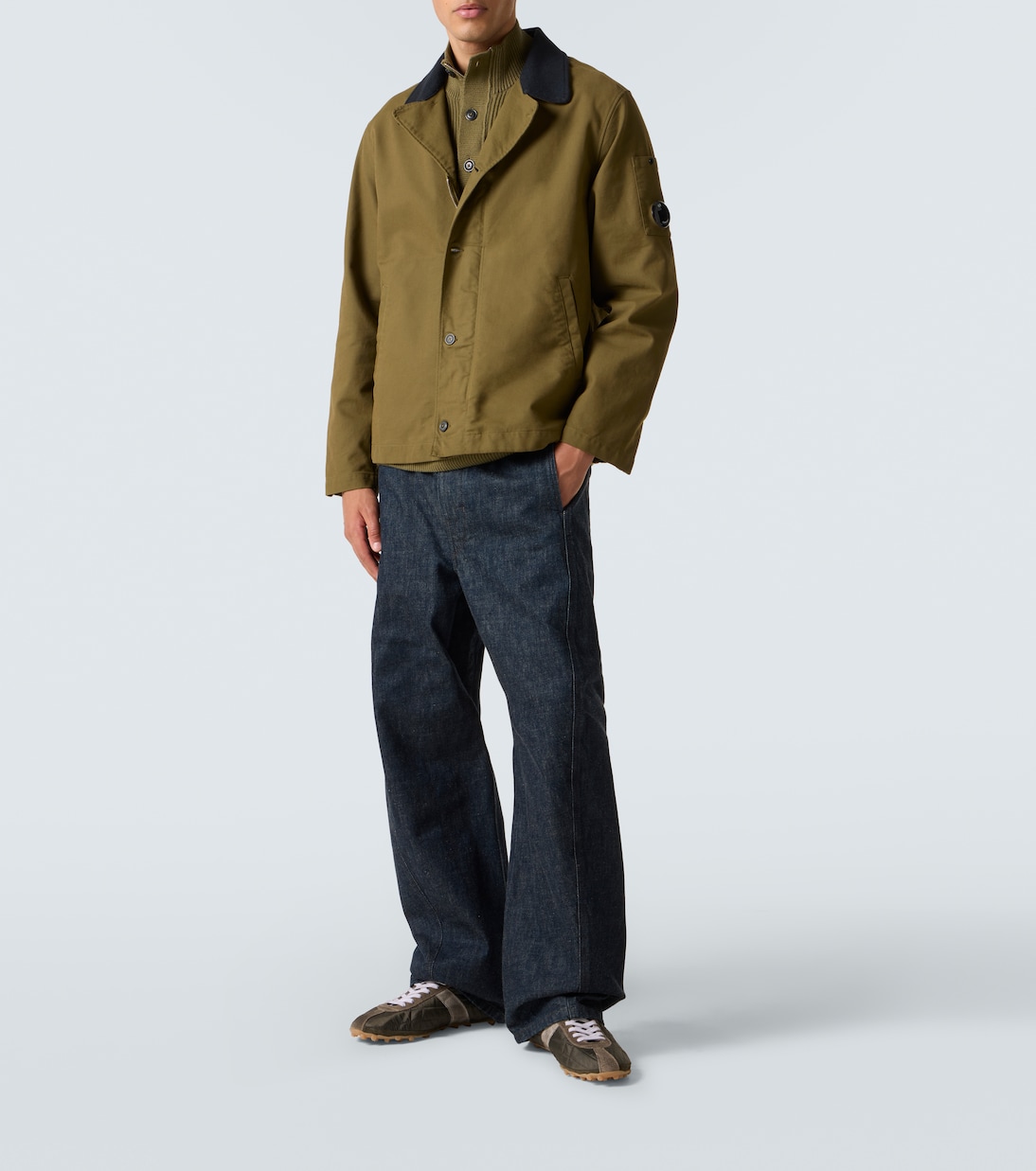 Lens cotton-blend overshirt | C.P. Company