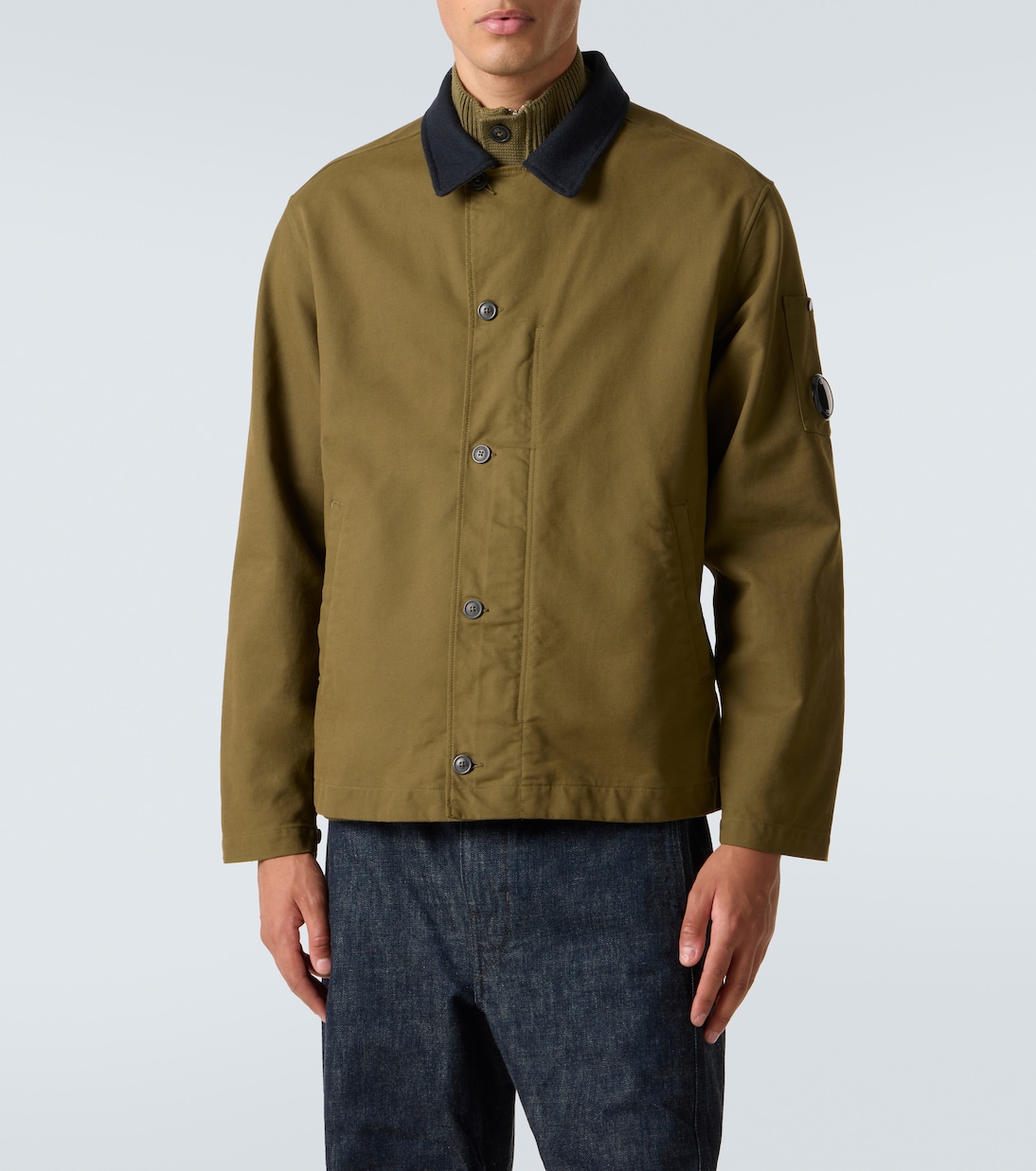 Lens cotton-blend overshirt | C.P. Company