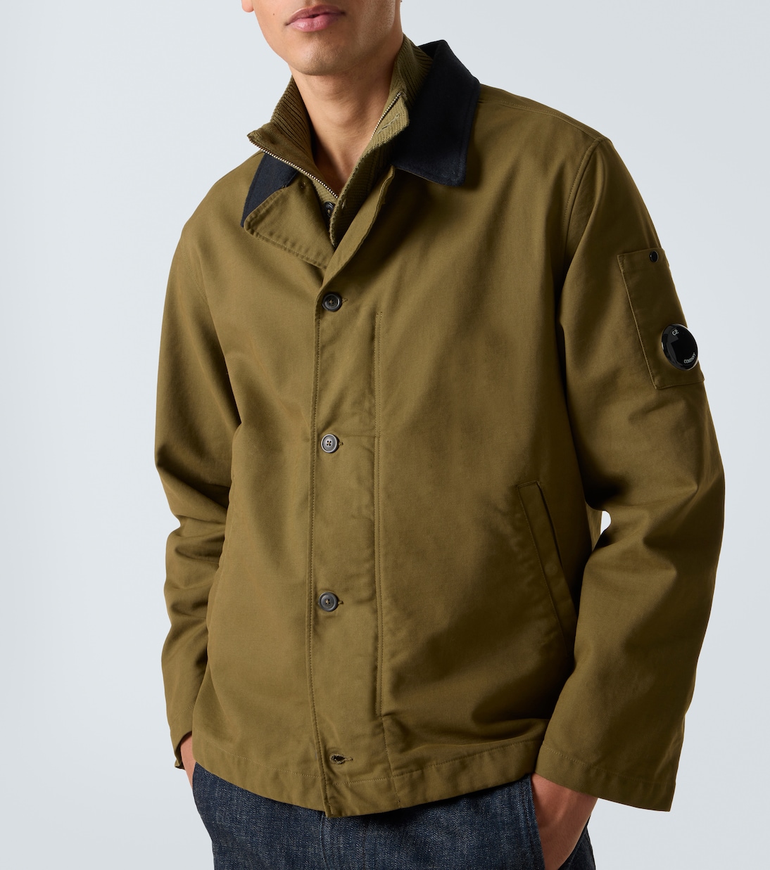 Lens cotton-blend overshirt | C.P. Company