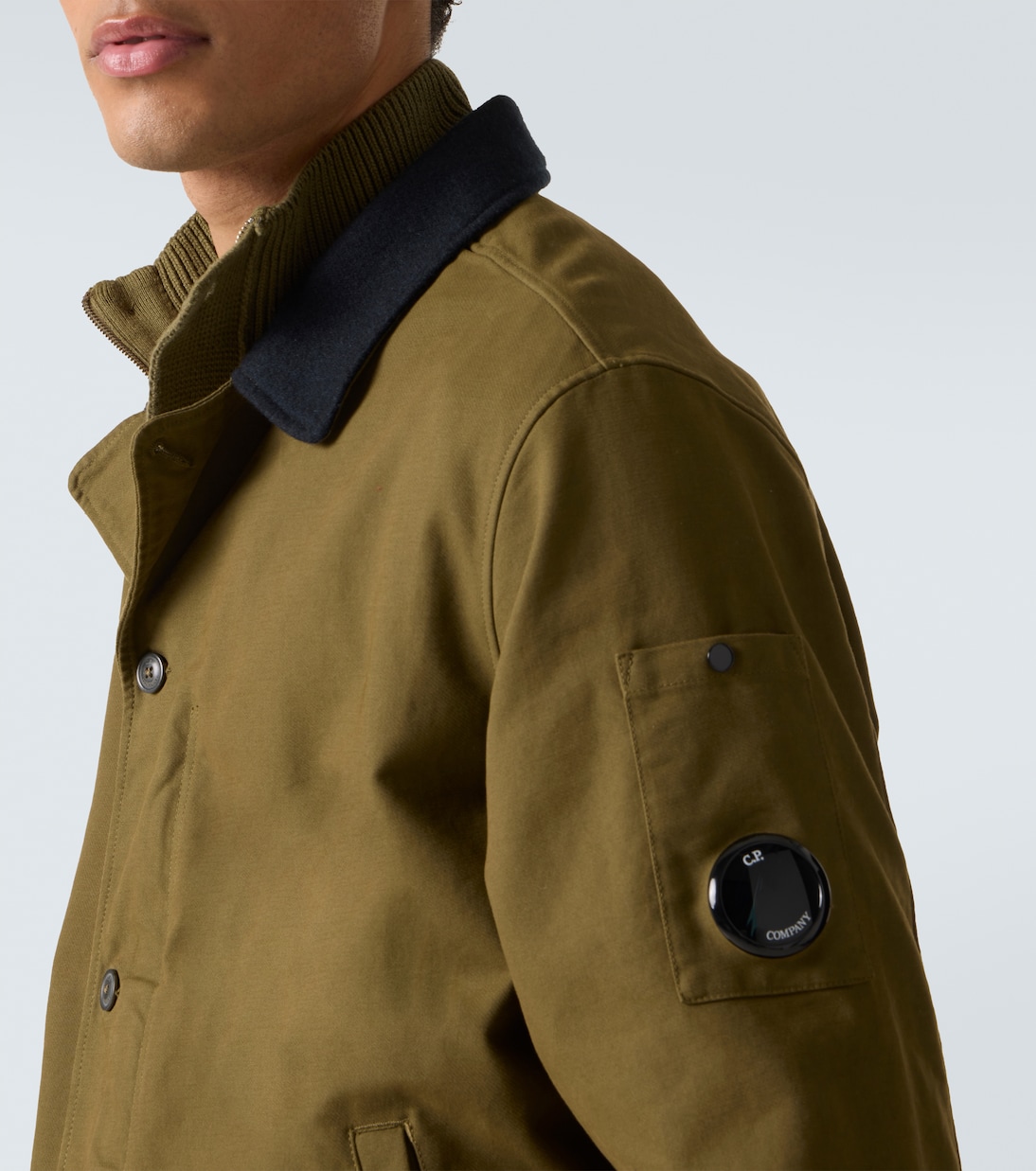 Lens cotton-blend overshirt | C.P. Company