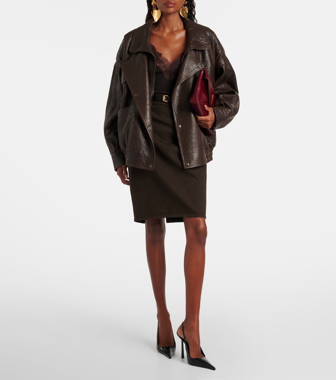 Bleistiftrock aus Baumwolle | Saint Laurent