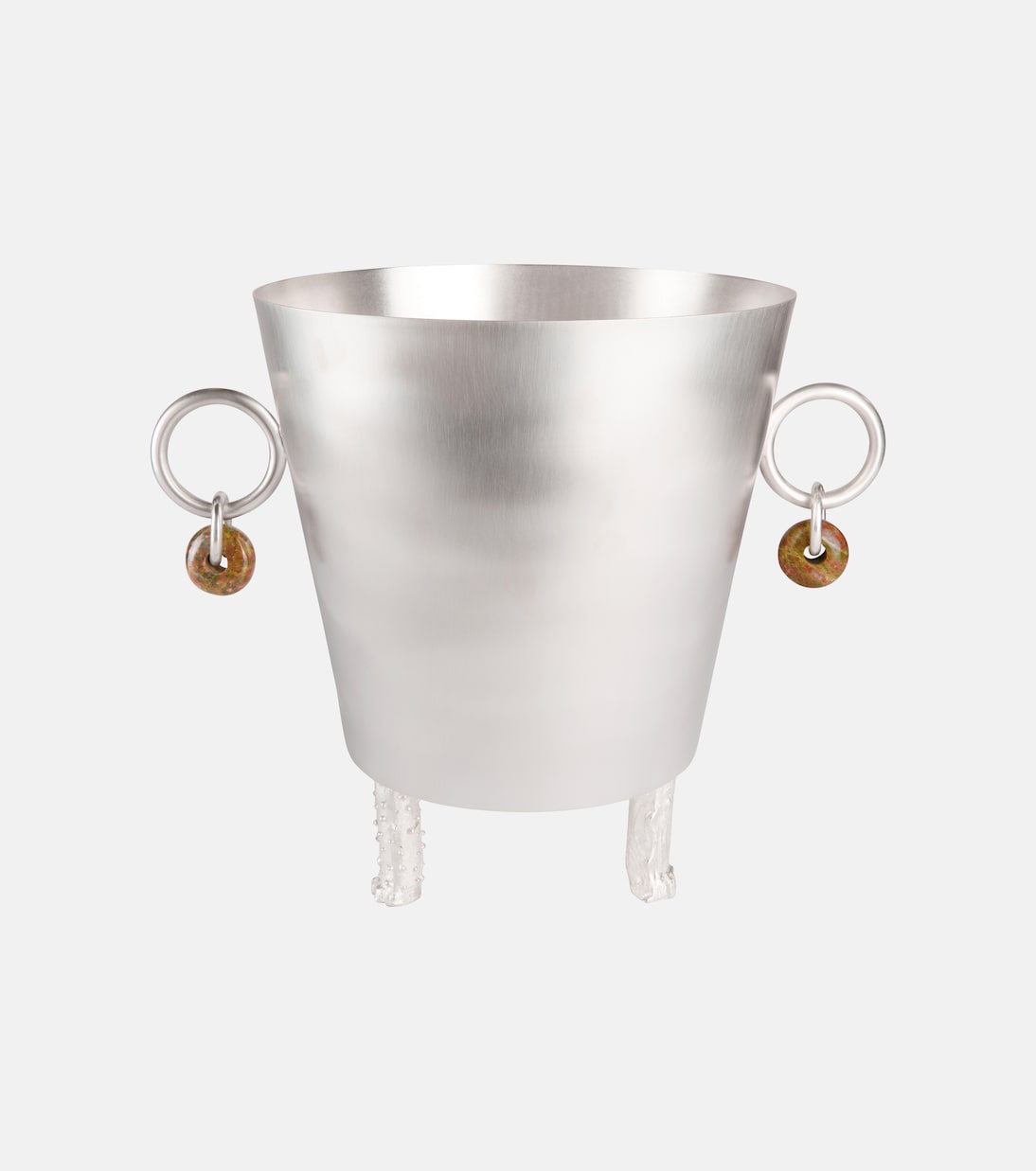 Embellished silver-plated ice bucket | Natalia Criado