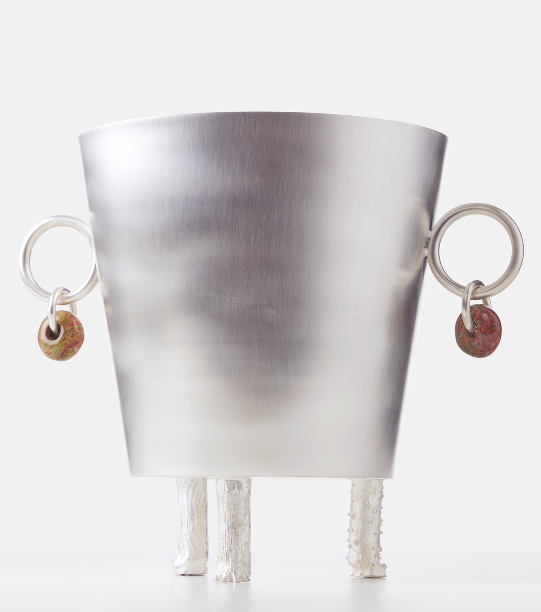 Embellished silver-plated ice bucket | Natalia Criado
