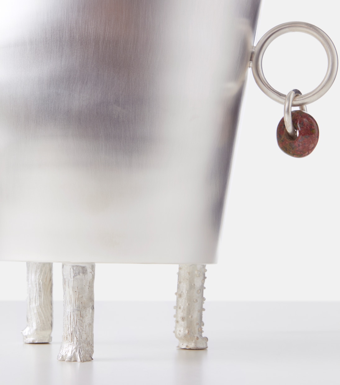 Embellished silver-plated ice bucket | Natalia Criado