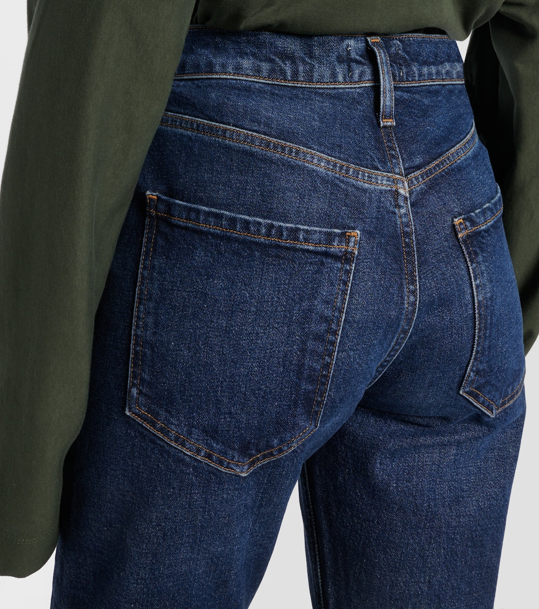 Mid-Rise Straight Cropped-Jeans Riley | Agolde