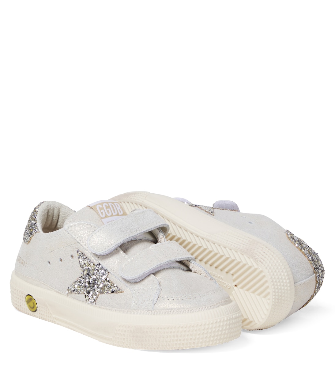 May School glitter leather sneakers | Golden Goose Kids