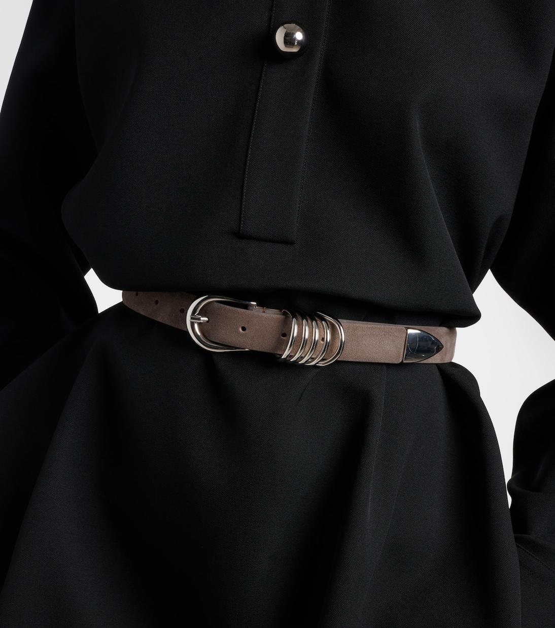 Gürtel Hollyhock aus Veloursleder | Déhanche