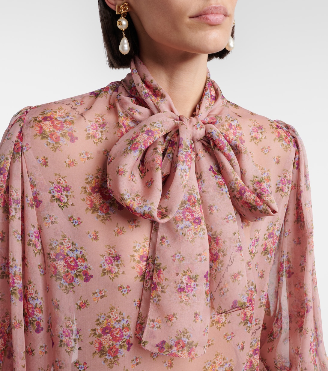 Schluppenbluse aus Seide | Dolce&Gabbana