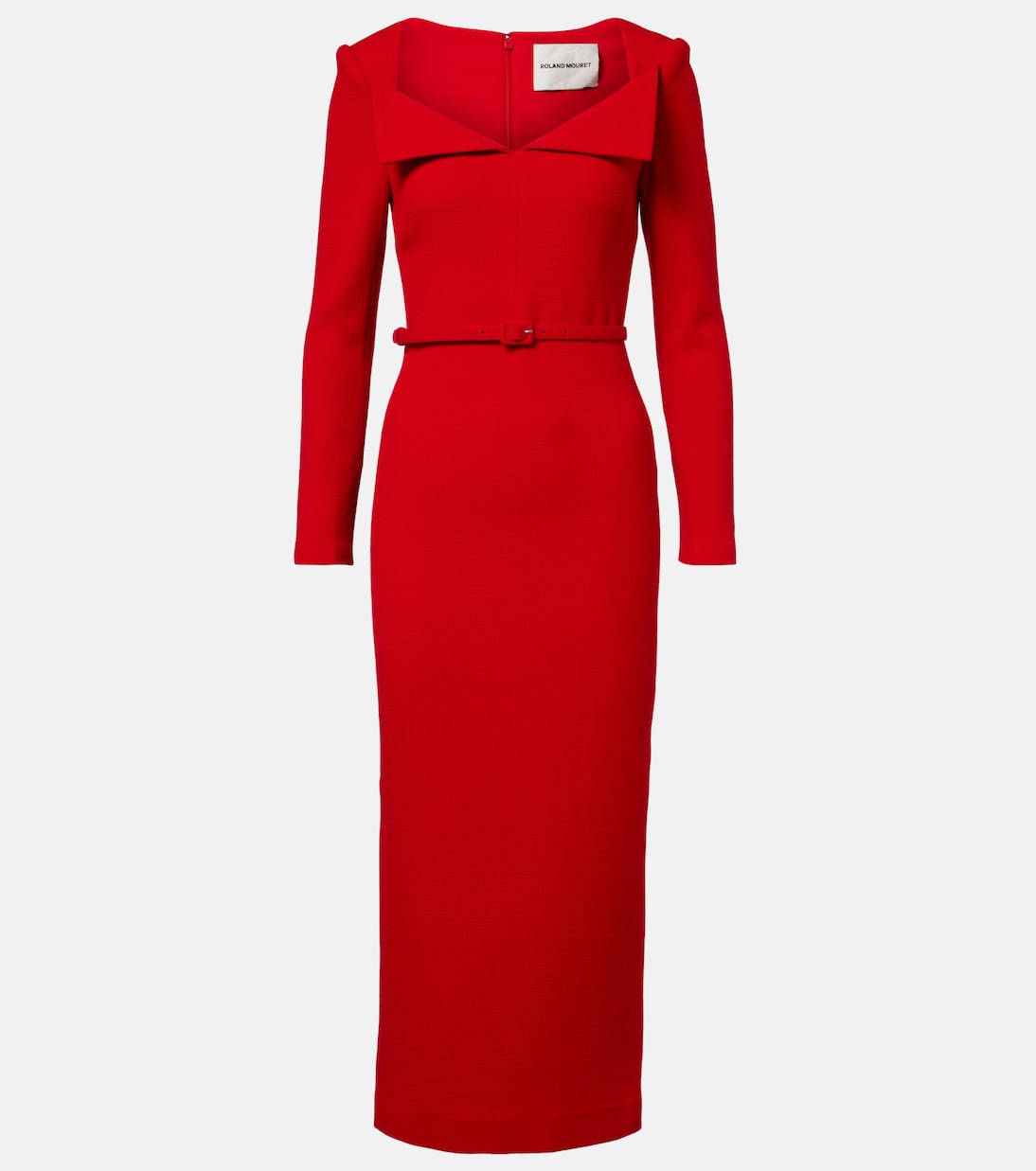 Robe midi en laine | Roland Mouret