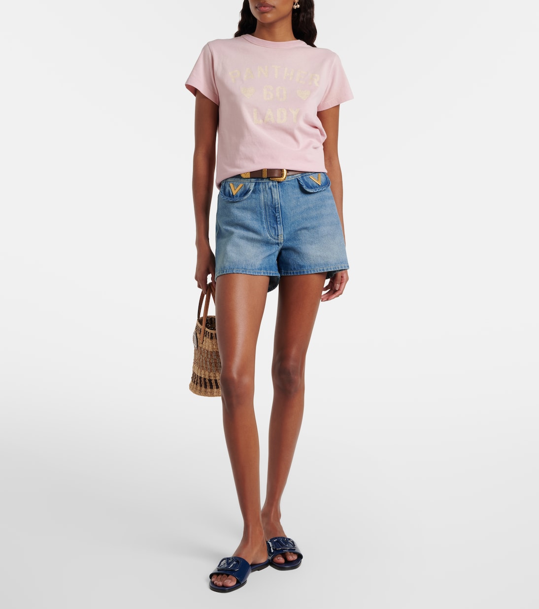 Pantoletten VLogo aus Lackleder | Valentino Garavani