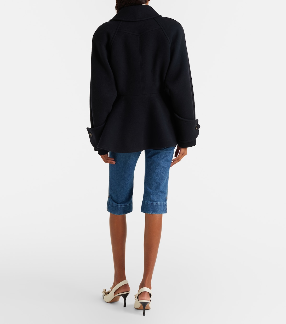 Capri-Jeans mit Leder | Chloé