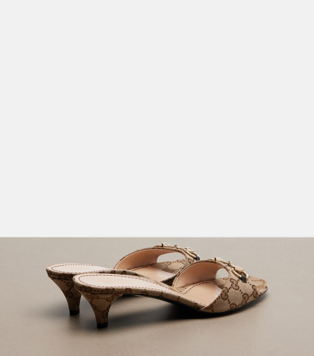 Mules Erin in canvas GG con Horsebit | Gucci