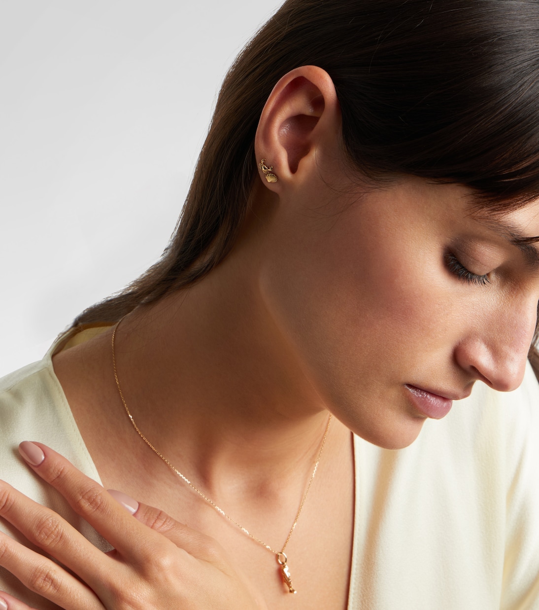 Ohrringe Pinch Me aus 14kt Gelbgold (585/1000) | Stone and Strand