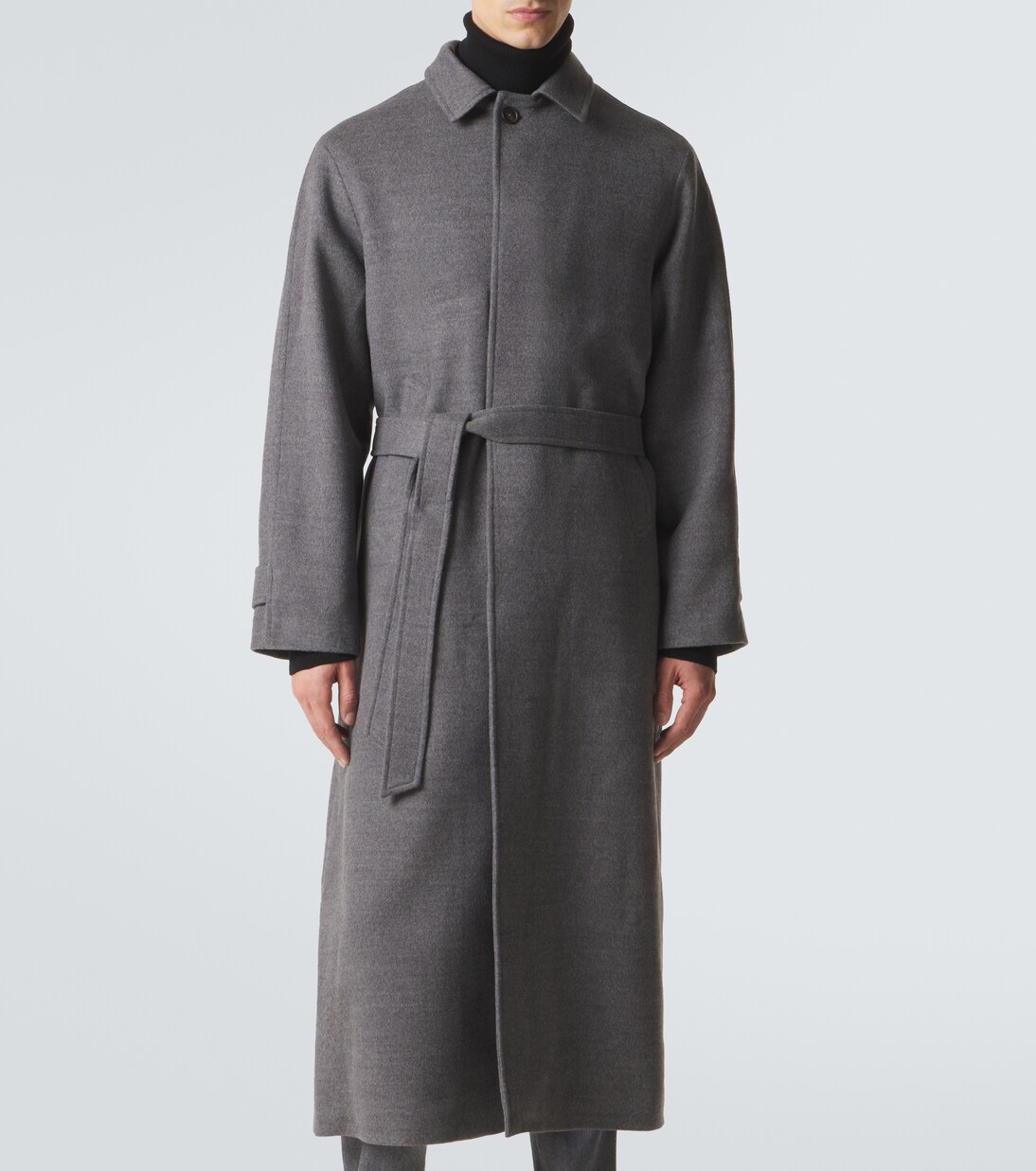 Belted wool overcoat | Saman Amel