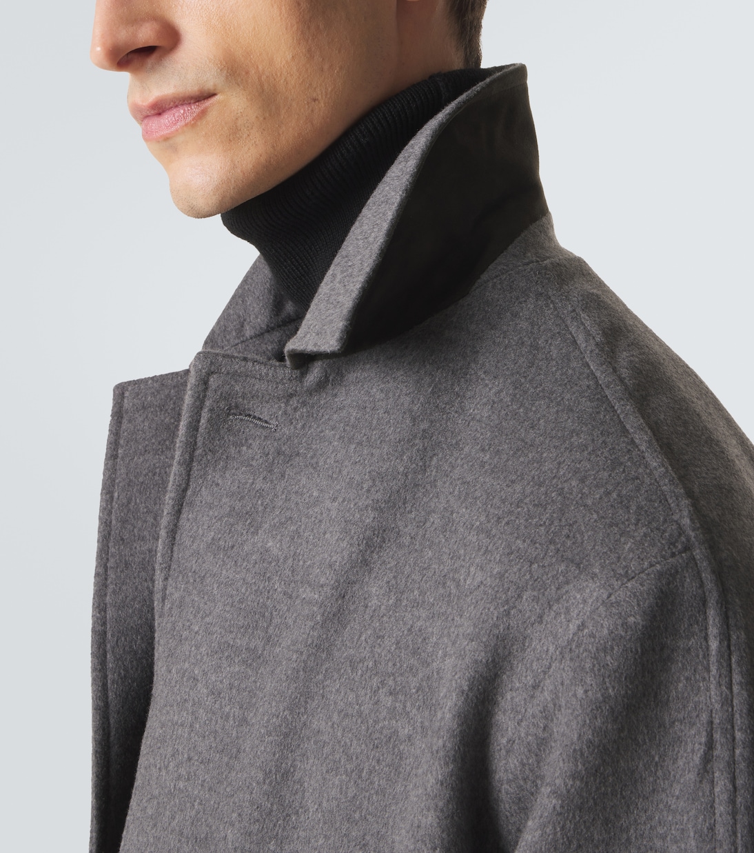 Belted wool overcoat | Saman Amel