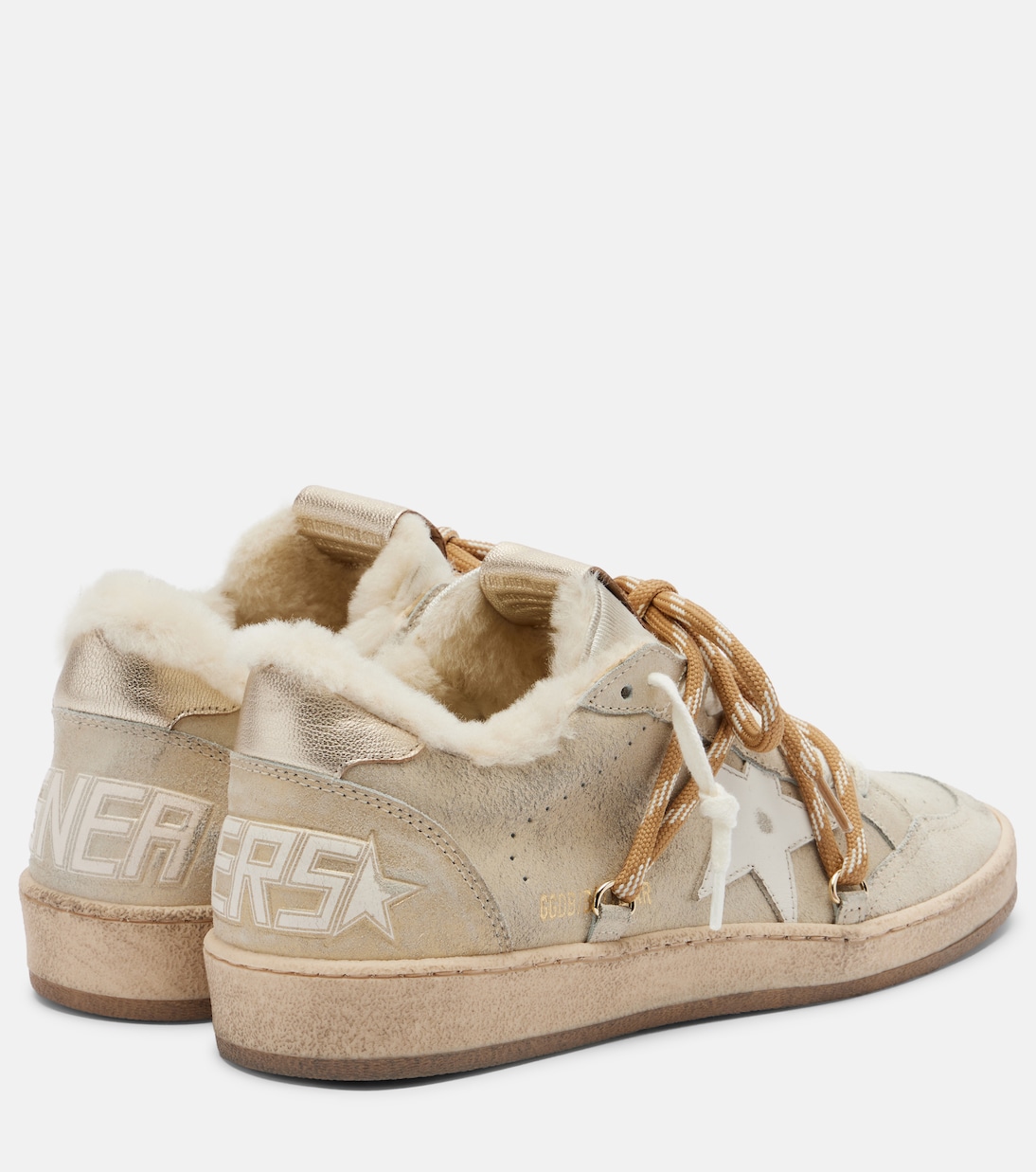 Zapatillas Ball Star de ante con borrego | Golden Goose