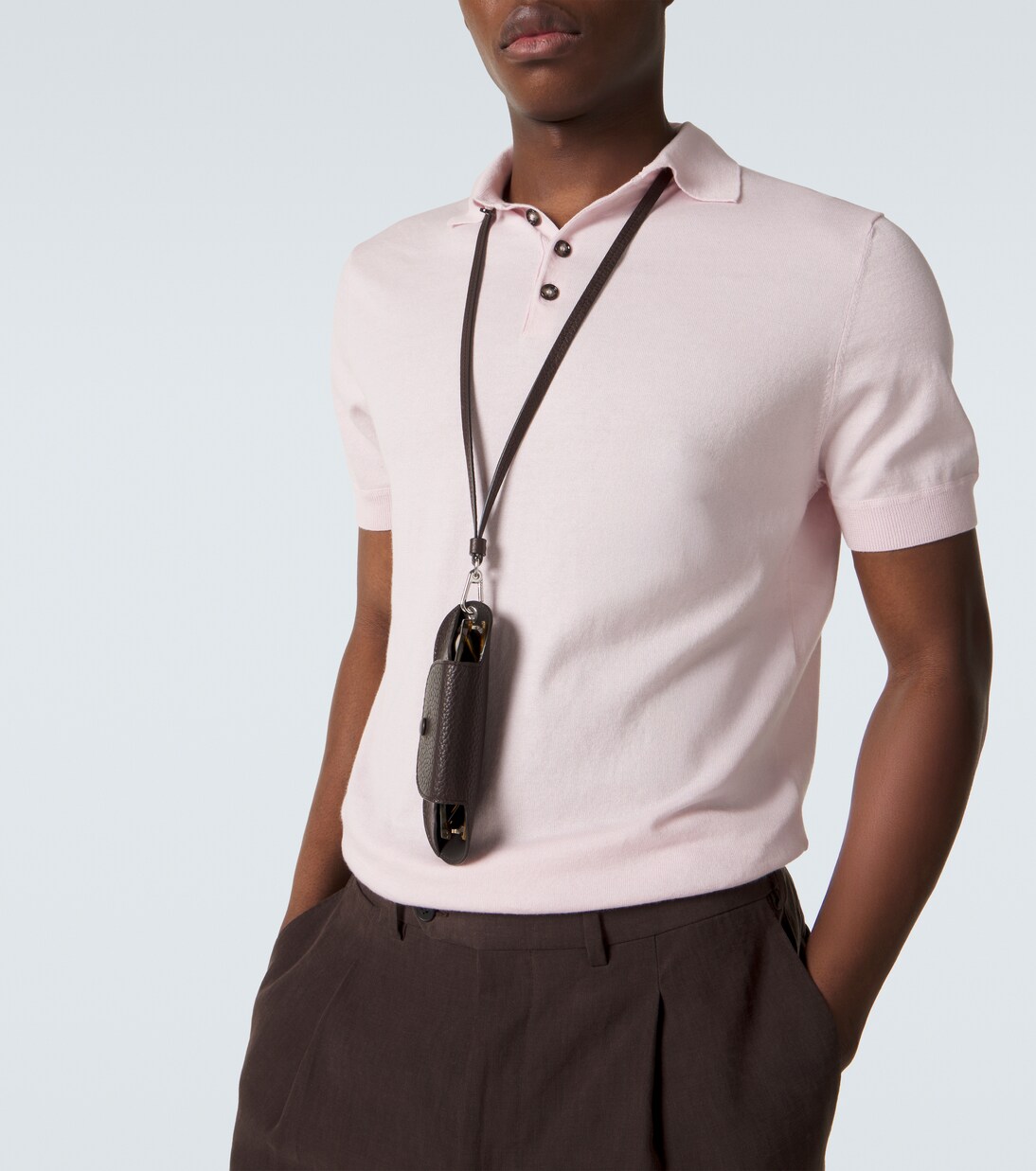 Polohemd aus Baumwolle, Seide und Kaschmir | Allude