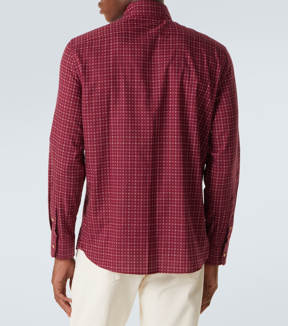 Camicia in cotone con stampa | Brunello Cucinelli