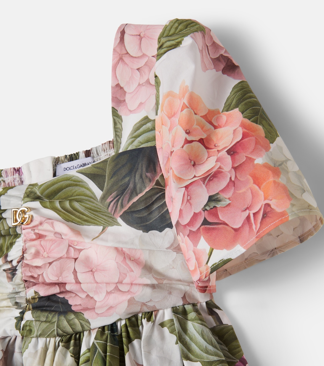 Kleid aus Baumwollpopeline | Dolce&Gabbana Kids