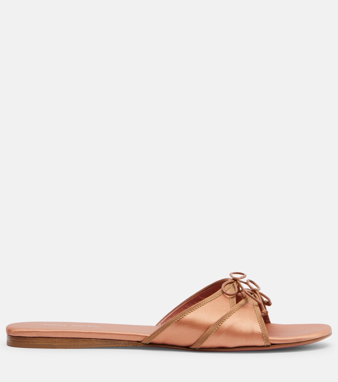 Eleonora bow-detail satin sandals | Amina Muaddi