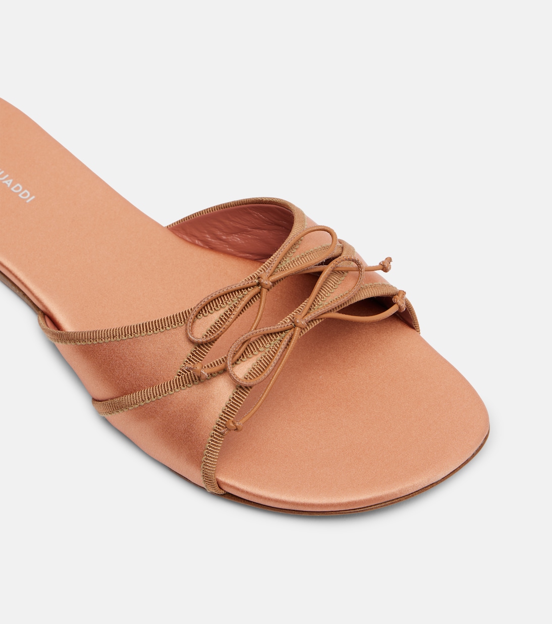 Eleonora bow-detail satin sandals | Amina Muaddi