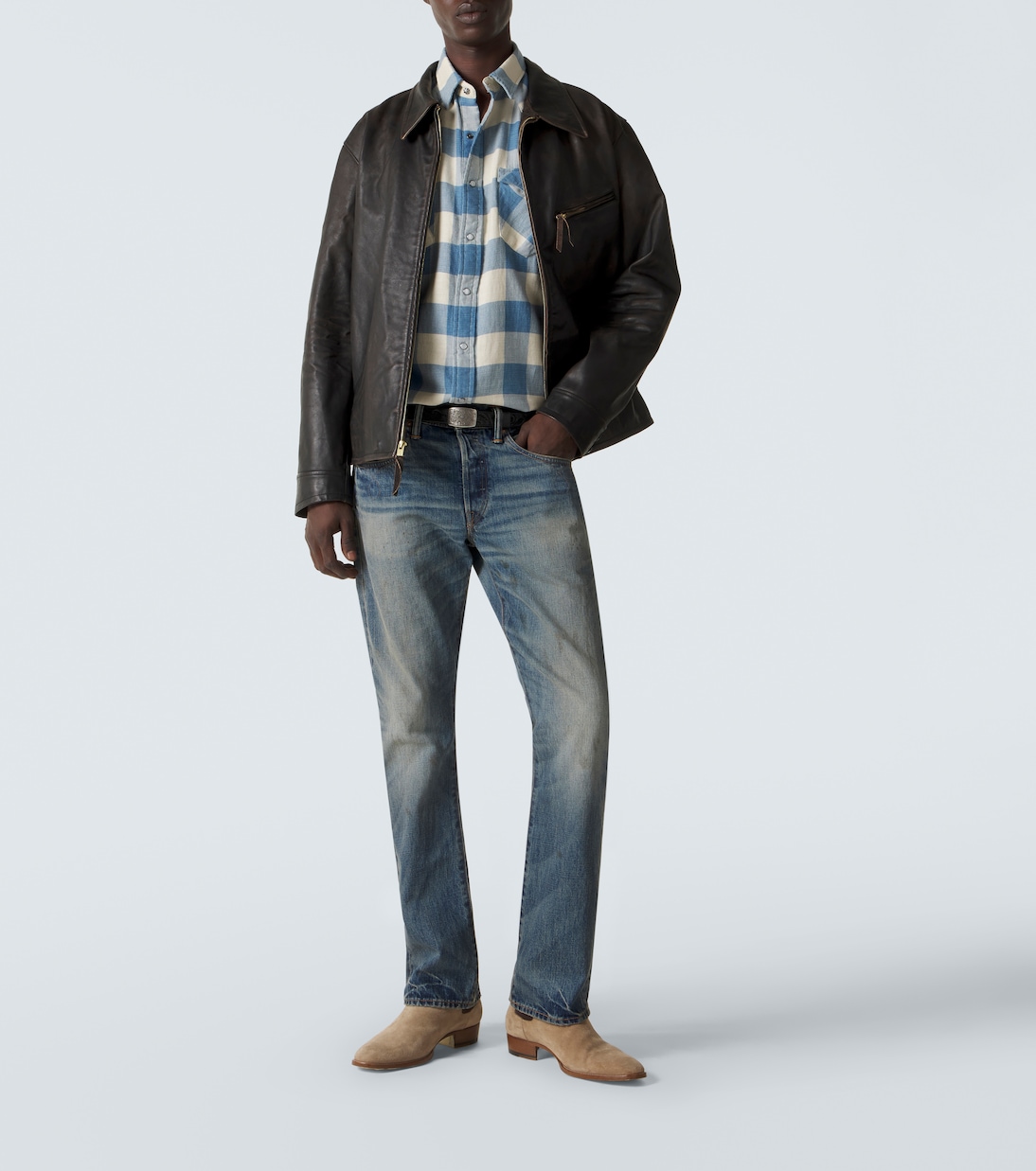 Distressed Slim Jeans | RRL