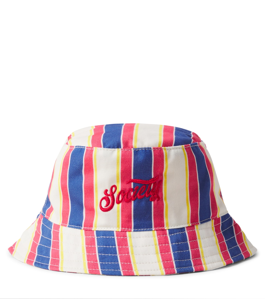 Gorse striped cotton bucket hat | The New Society
