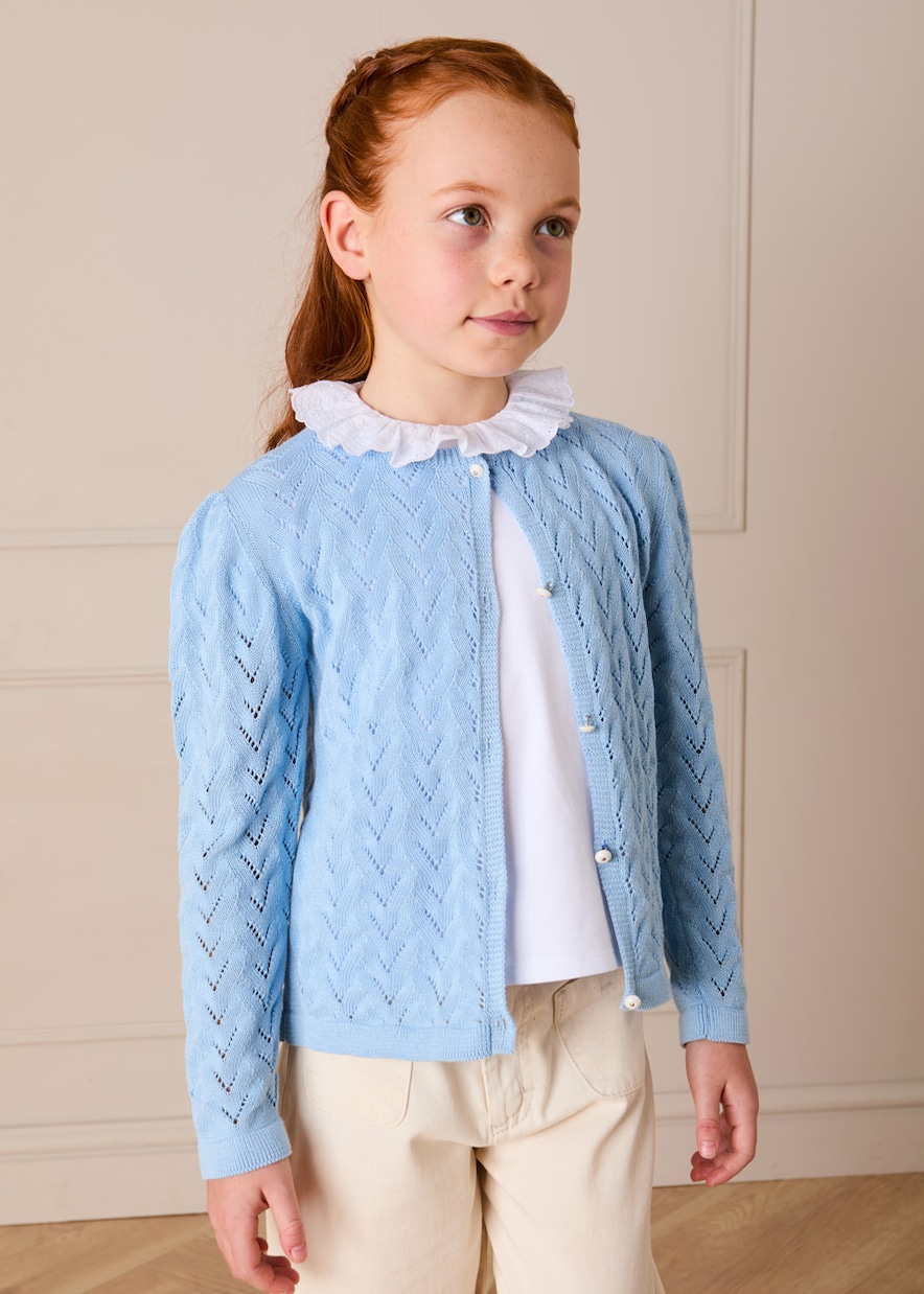 Cardigan en coton ajouré | Pepa London