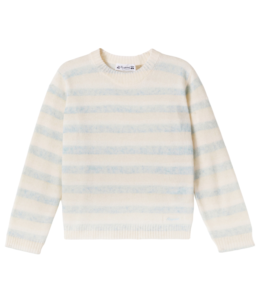 Pull Branco rayé en cachemire | Bonpoint