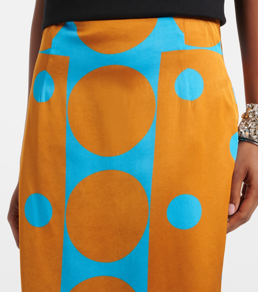 Jupe crayon à pois | Dries Van Noten