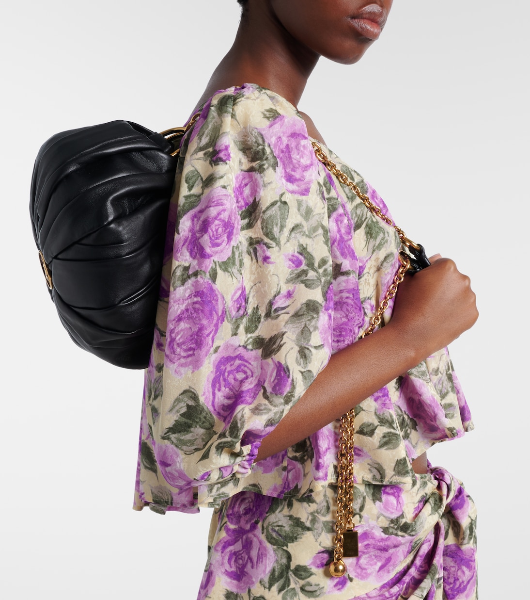 Chloé Plissé Small leather shoulder bag | Chloé