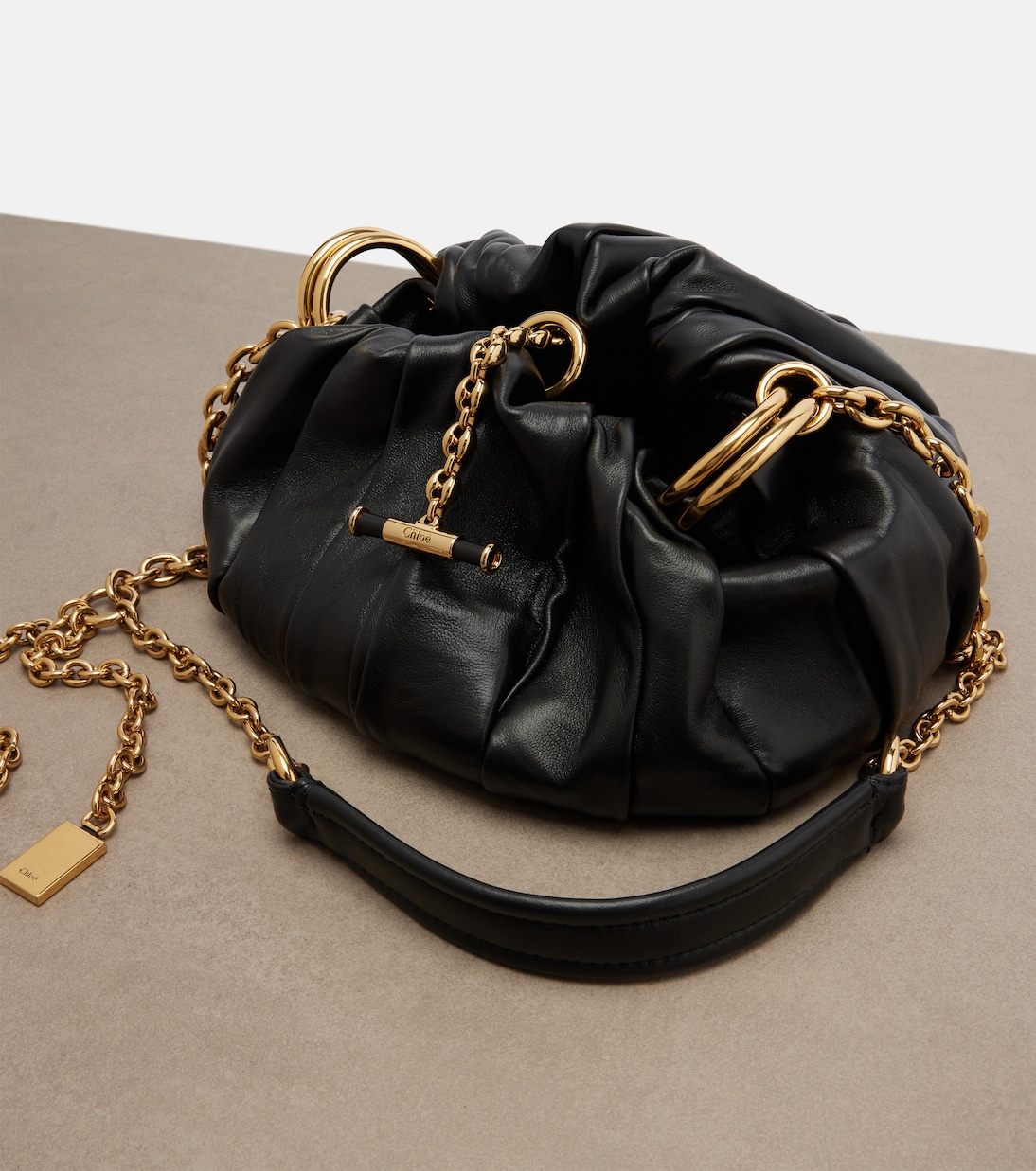 Chloé Plissé Small leather shoulder bag | Chloé