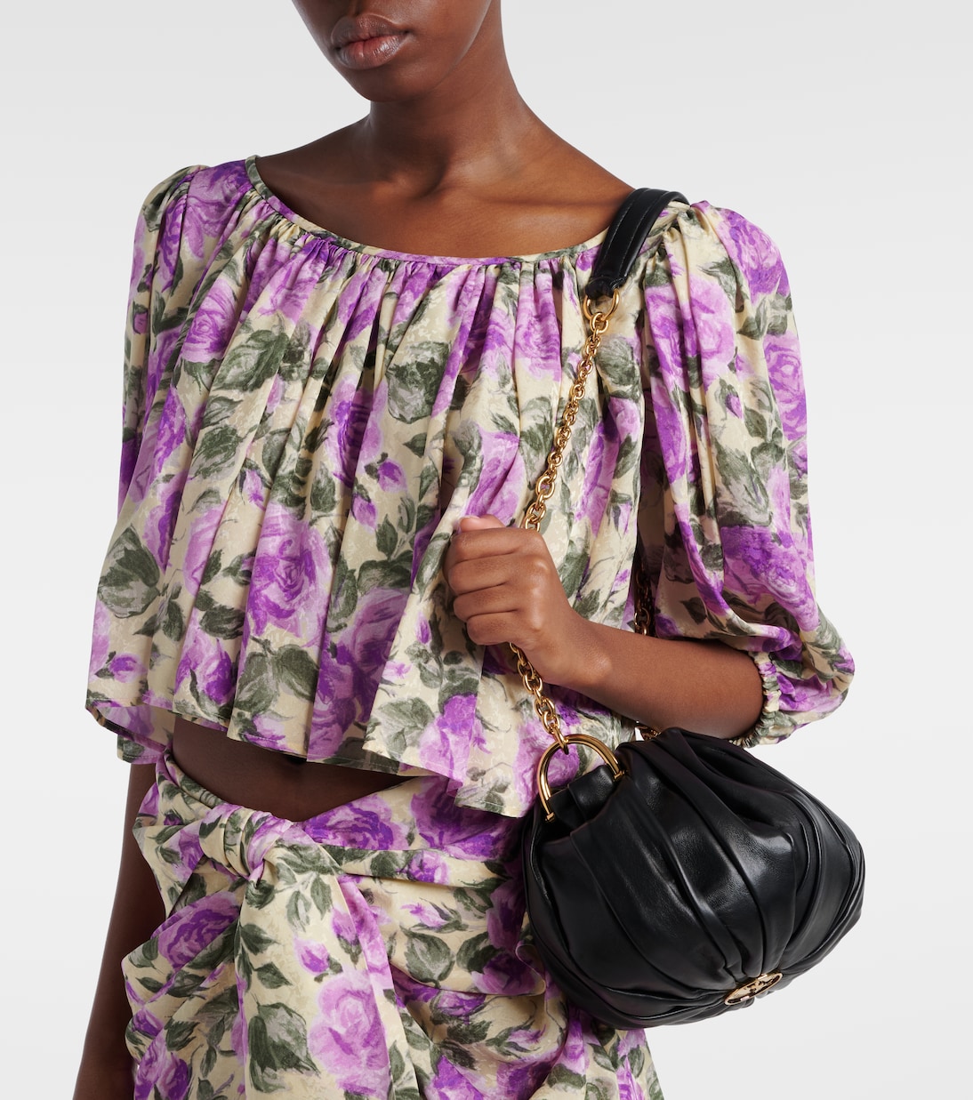 Chloé Plissé Small leather shoulder bag | Chloé