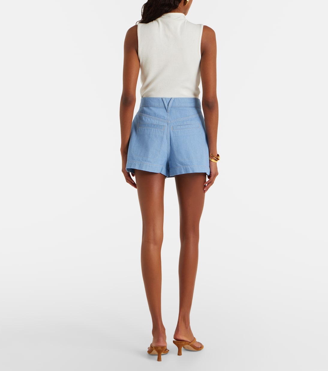 Phineas denim skort | Veronica Beard