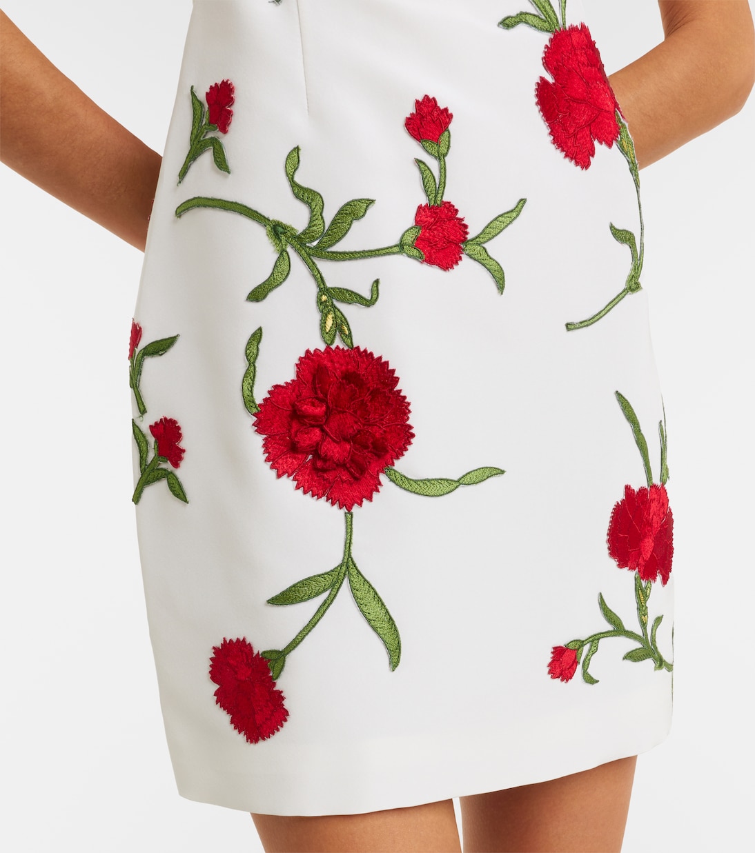 Robe en soie à motif floral | Carolina Herrera