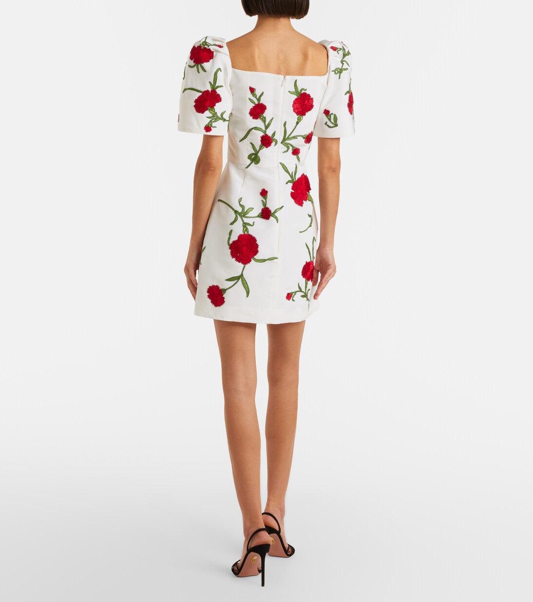 Robe en soie à motif floral | Carolina Herrera