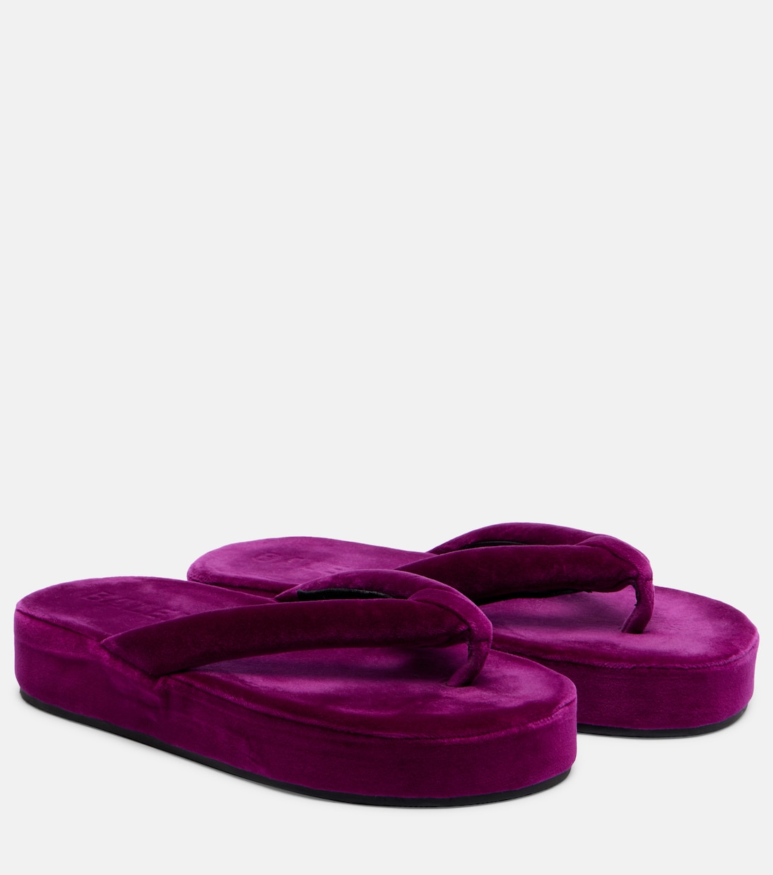 Plateausandalen Jet Lag aus Samt | Balenciaga