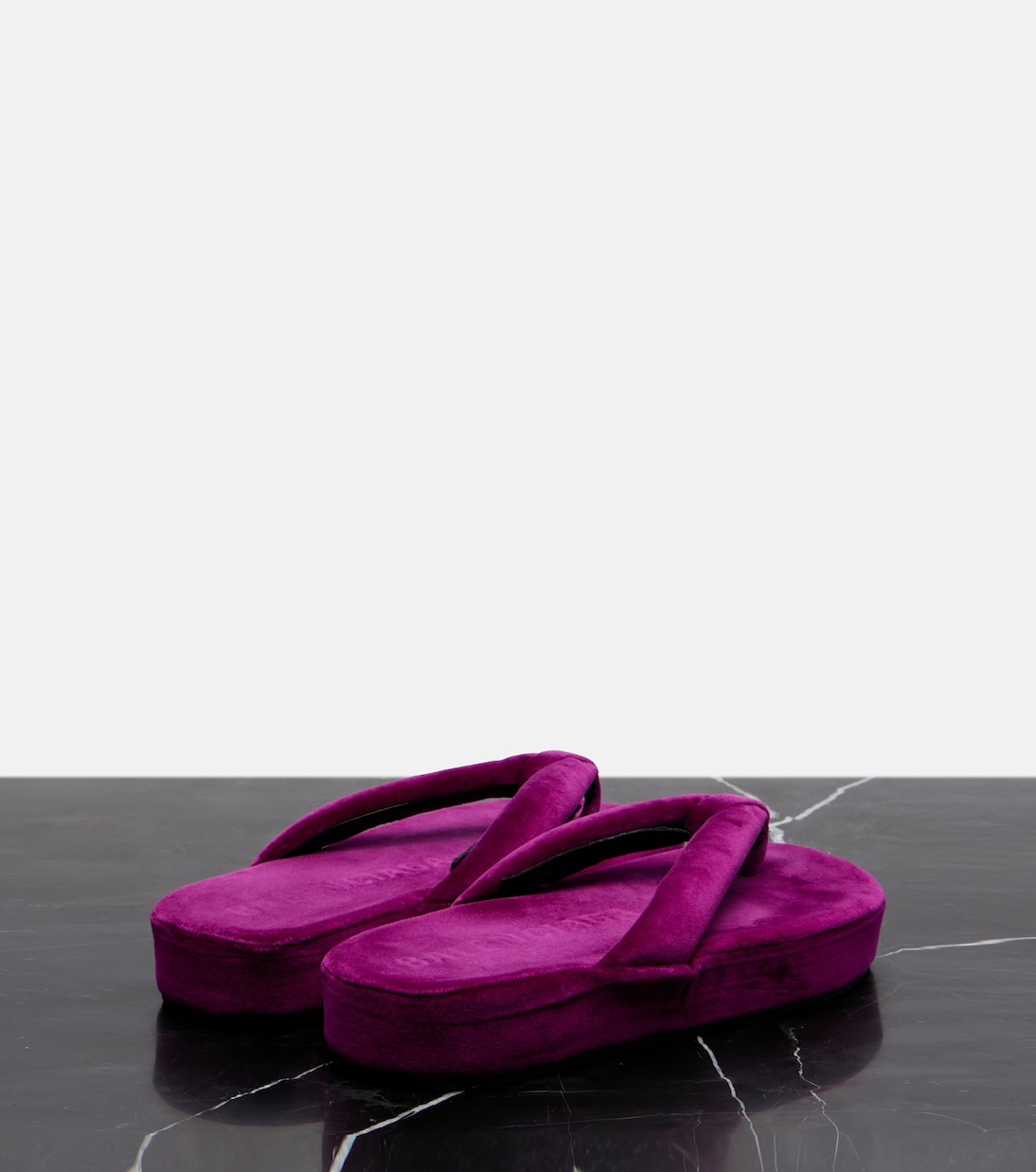 Plateausandalen Jet Lag aus Samt | Balenciaga