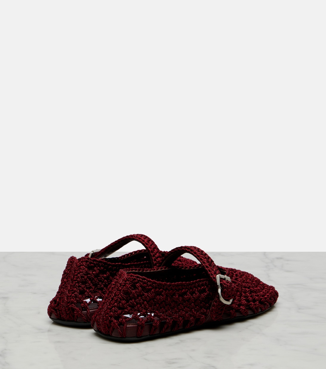 Mary-Jane-Ballerinas aus Satin | Alaïa